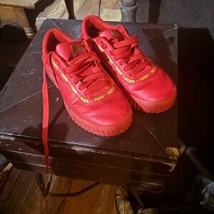 PUMA Bold Red Athletic Shoes